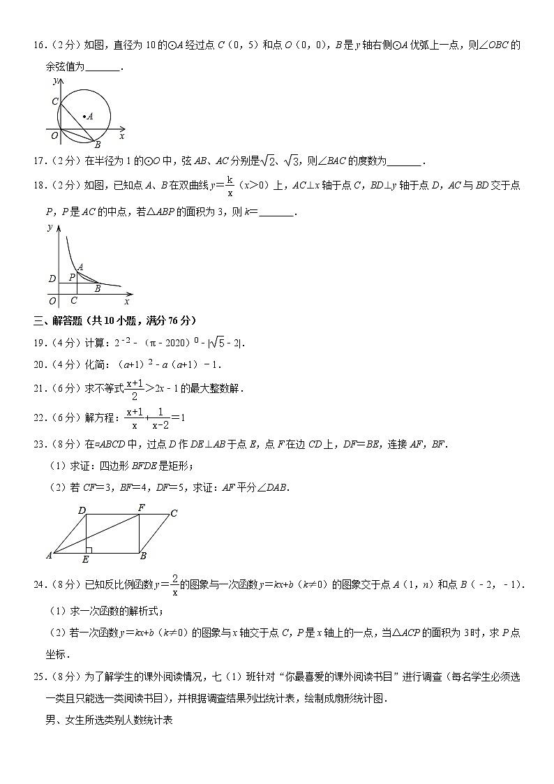 2020年青海省西宁市中考数学二模试卷--解析版03