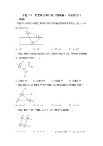 专题5.3 相交线与平行线（提高篇）专项练习1-【挑战满分】2021-2022学年七年级数学下册阶段性复习精选精练（人教版）