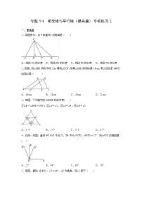 专题5.4 相交线与平行线（提高篇）专项练习2-【挑战满分】2021-2022学年七年级数学下册阶段性复习精选精练（人教版）