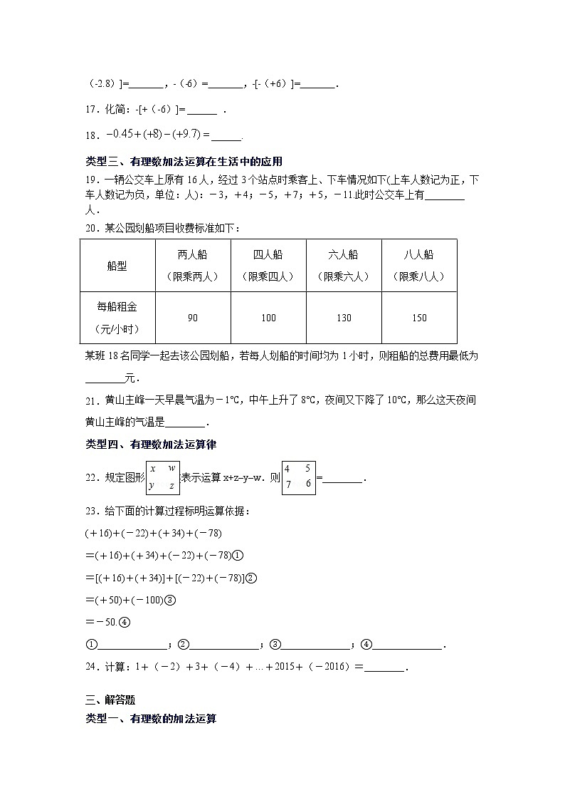 专题1.13 有理数的加法（专项练习）-2021-2022学年七年级数学上册基础知识专项讲练（人教版）03