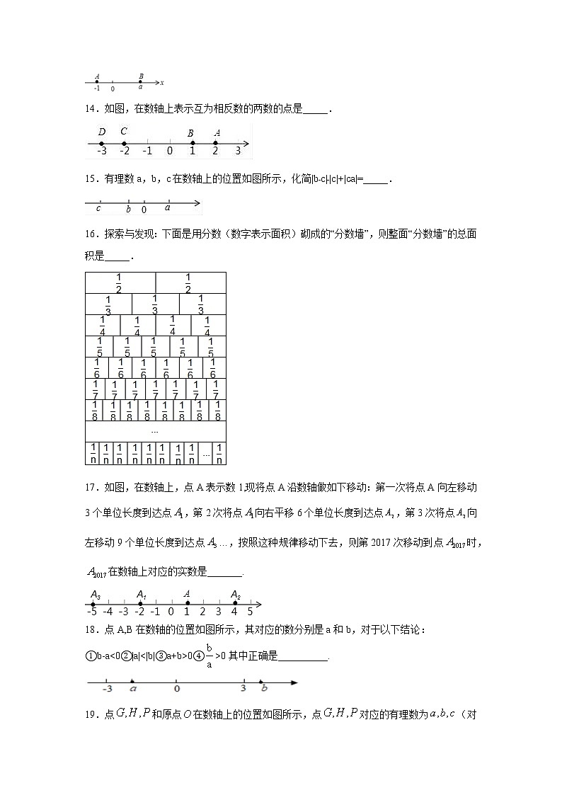 专题1.28 《有理数》数学思想-数形结合（专项练习）-2021-2022学年七年级数学上册基础知识专项讲练（人教版）03