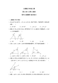 初中第十二章 全等三角形综合与测试课时练习