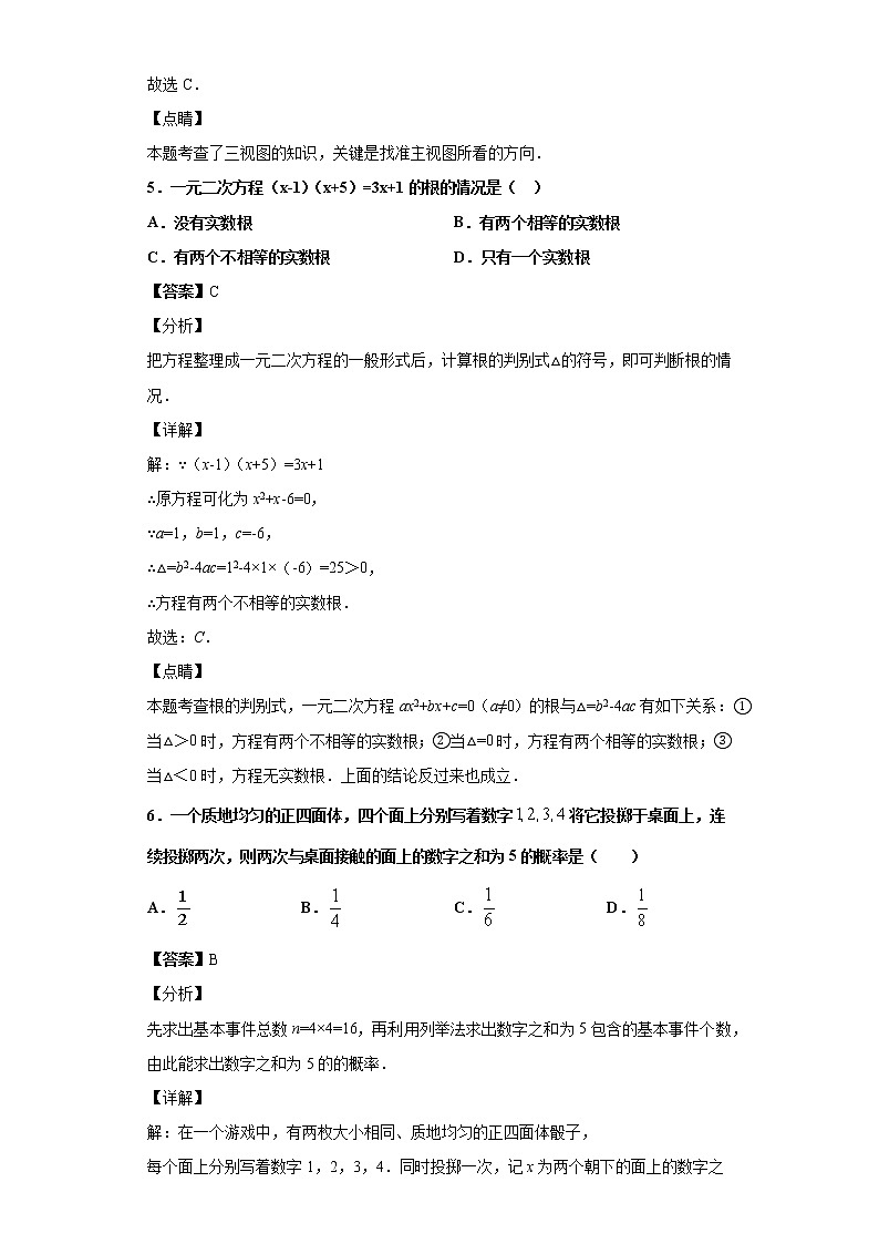 2021年安徽省志诚教育教育集团十校联盟中考数学二模卷A03