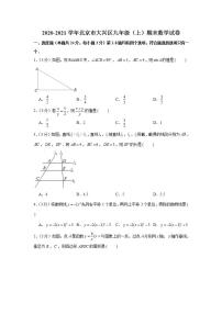 2020-2021学年北京市大兴区九年级（上）期末数学试卷