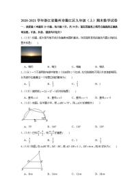 2020-2021学年浙江省衢州市衢江区九年级（上）期末数学试卷