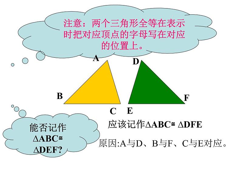 2021-2022学年度第一学期  人教版八年级数学上册 第十二章全等三角形复习课件第4页