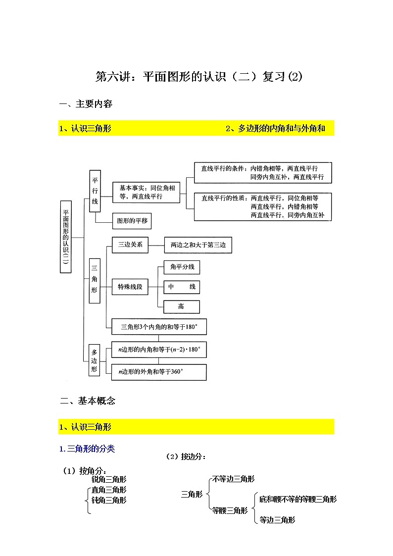 第7章平面图形的认识复习(2)-学生第1页