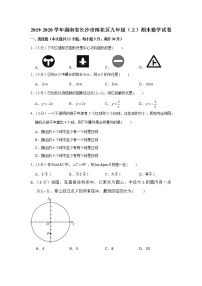 2019-2020学年湖南省长沙市雨花区九年级（上）期末数学试卷