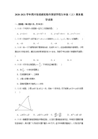 2020-2021学年四川省成都实验外国语学校九年级（上）期末数学试卷