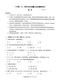 广东省深圳市罗湖区2021-2022学年八年级上学期期末考试数学试题（无答案）