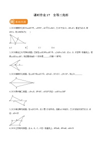 2022届初中数学一轮复习 课时作业17 全等三角形