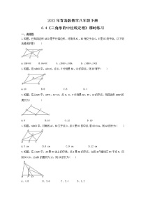 2021学年6.4 三角形的中位线定理精品达标测试