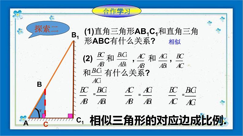 浙教版数学九年级下册 1.1    锐角三角函数（1）课件+教案+学案05