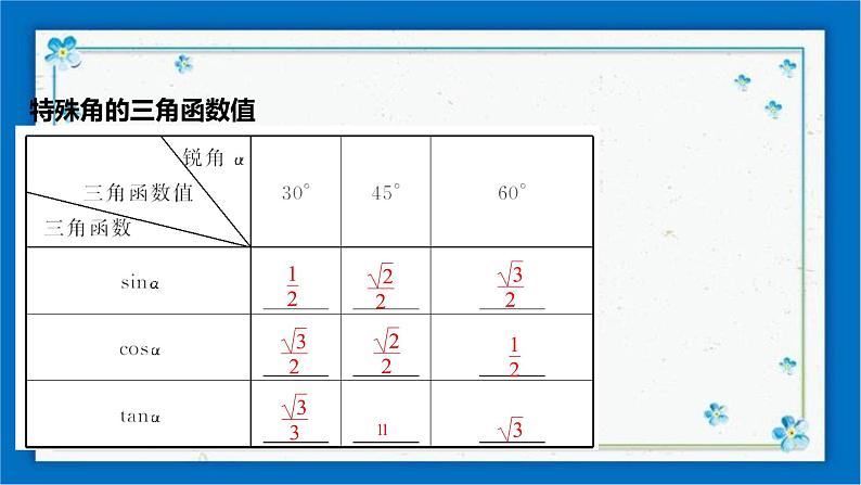 浙教版数学九年级下册 1.2    锐角三角函数的计算（1） 课件+教案+学案03