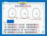 浙教版数学九年级下册 2.1 直线和圆的位置关系（2）课件+教案+学案