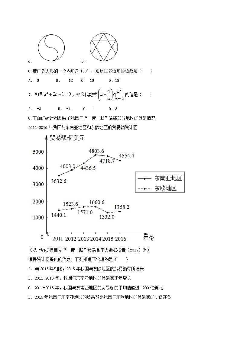 北京市2017年中考数学真题（含答案与解析）02