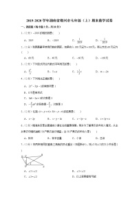 2019-2020学年湖南省郴州市七年级（上）期末数学试卷