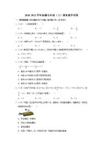 2020-2021学年新疆七年级（上）期末数学试卷