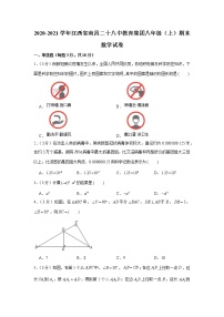 2020-2021学年江西省南昌二十八中教育集团八年级（上）期末数学试卷