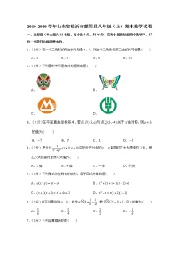 2019-2020学年山东省临沂市蒙阴县八年级（上）期末数学试卷