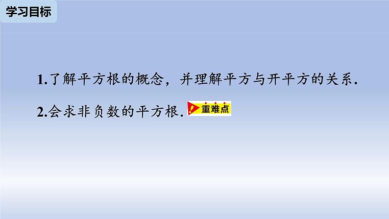 人教版数学七年级下册6.1平方根课时3课件PPT第3页