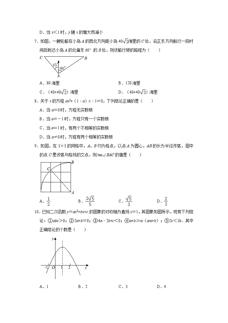 山西省运城市盐湖区2021-2022学年九年级上学期期末数学试卷（word版 含答案）第2页