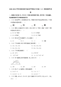 2020-2021学年河南省驻马店市平舆县八年级（上）期末数学试卷  word，解析版