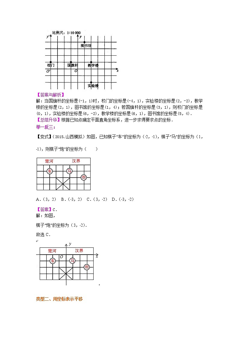 七年级下册第七章第二节坐标方法的简单应用(提高)知识讲解学案03