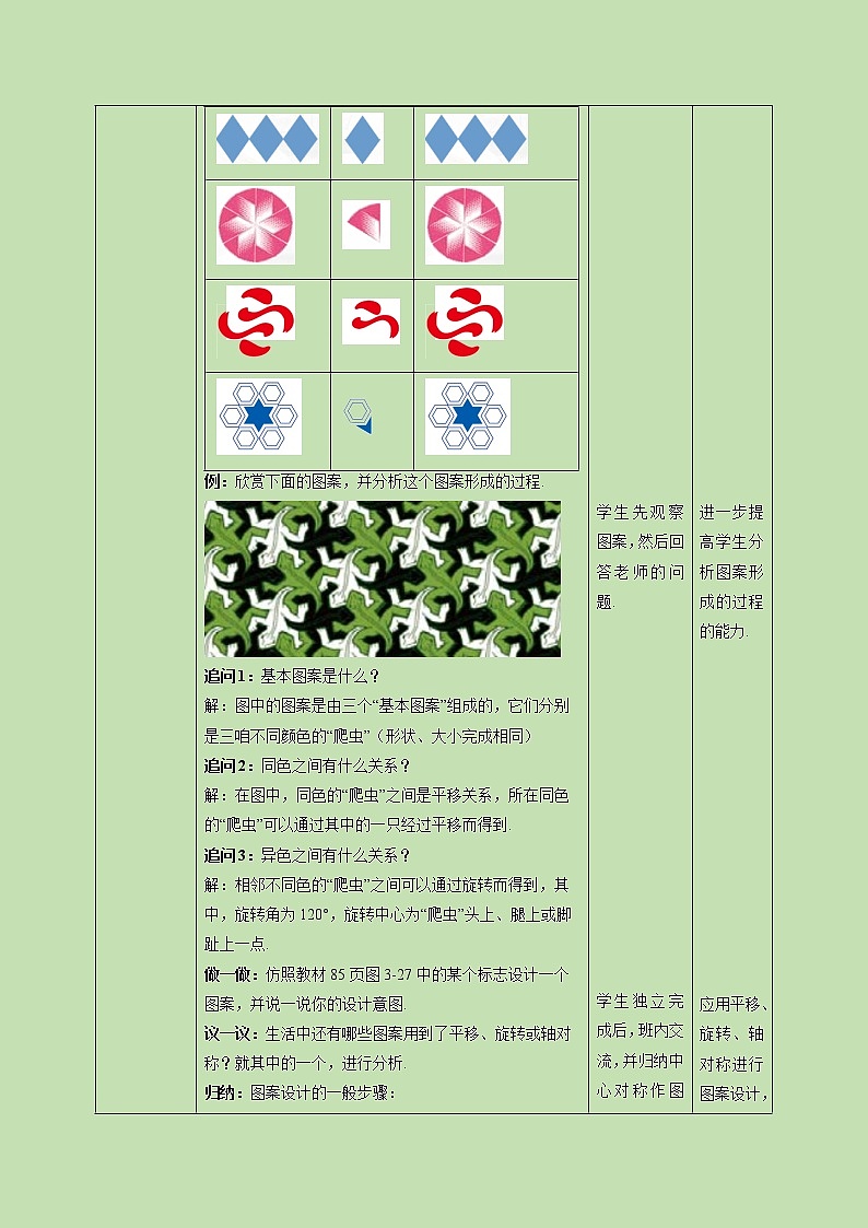 3.4 简单的图案设计-教学设计第2页