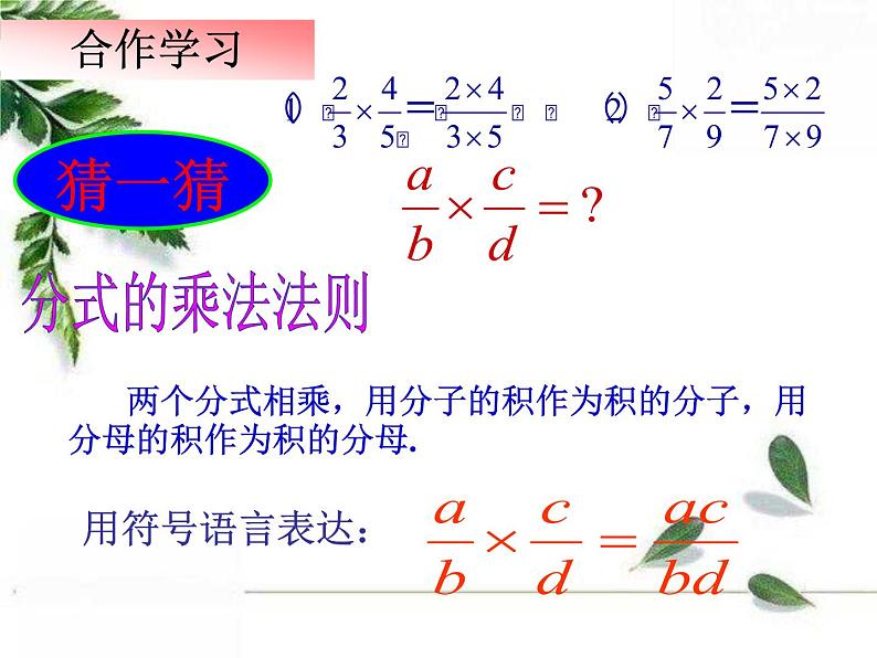 华师大版八年级下册《分式的乘除》教学课件第4页