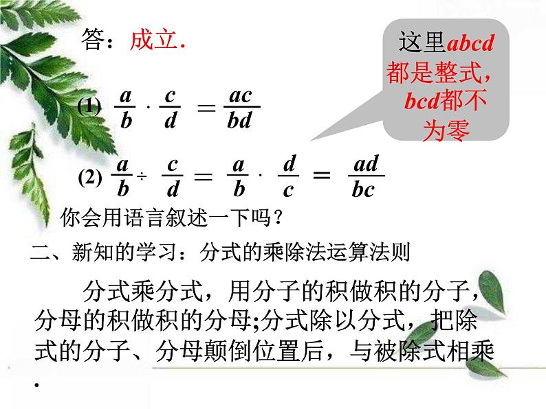 华师大版八年级下册《分式的乘除》同步课件03