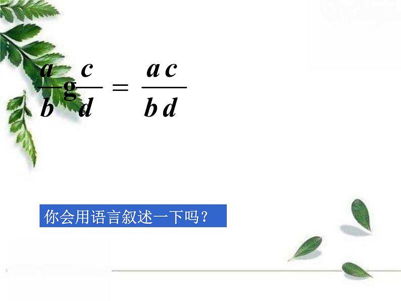 华师大版八年级下册《分式的乘除》同步课件05