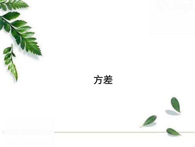 华师大版八年级下册 《方差》教学课件第1页