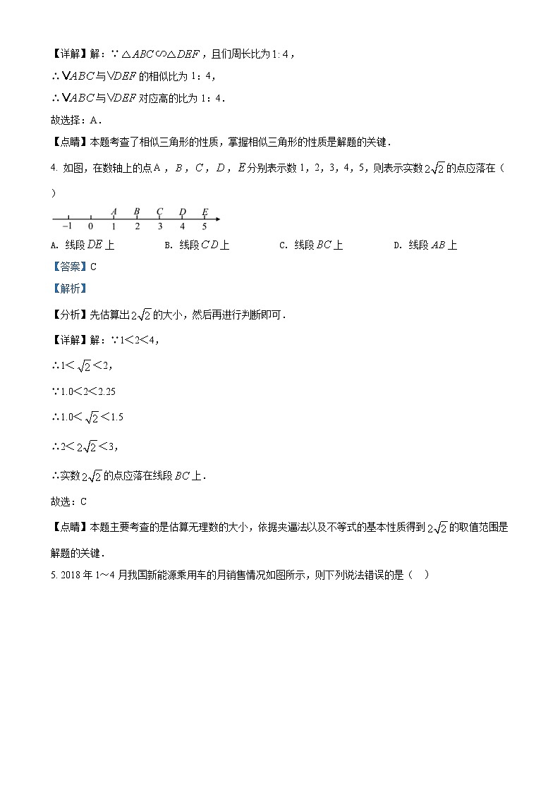 精品解析：2020年福建省福州市长乐区九年级6月中考二模数学试题（解析版+原卷版）02