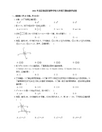 2021年北京海淀区精华学校七年级下期末数学试卷