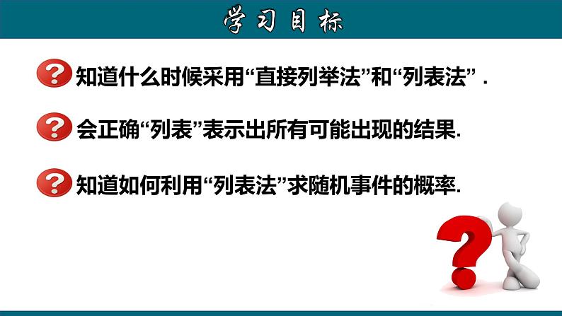 25.2.1 运用直接列举或列表法求概率-2020-2021学年九年级数学上册教材配套教学课件(人教版)第2页