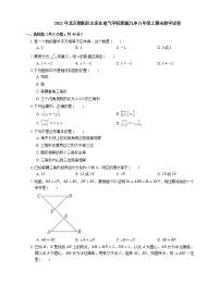 2021年北京朝阳区左家庄电气学院附属九中八年级上期末数学试卷