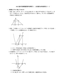 2022届中考典型解答题专题练习：二次函数与四边形综合（一）