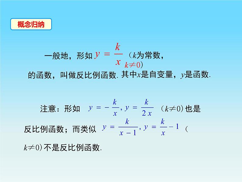 26.1.1 反比例函数 课件 2021-2022学年人教版数学九年级下册05