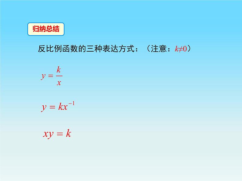 26.1.1 反比例函数 课件 2021-2022学年人教版数学九年级下册07