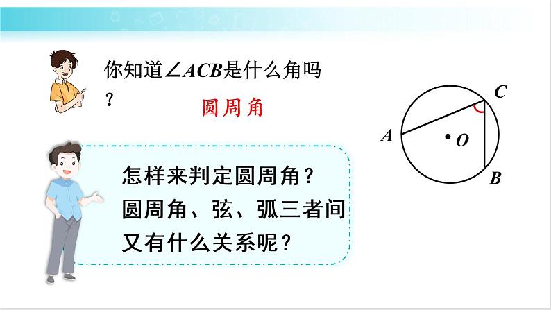 华师大版数学九年级下册 27.1 圆周角 教学课件03