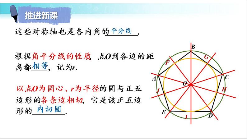 华师大版数学九年级下册 27.4 正多边形和圆 教学课件第7页