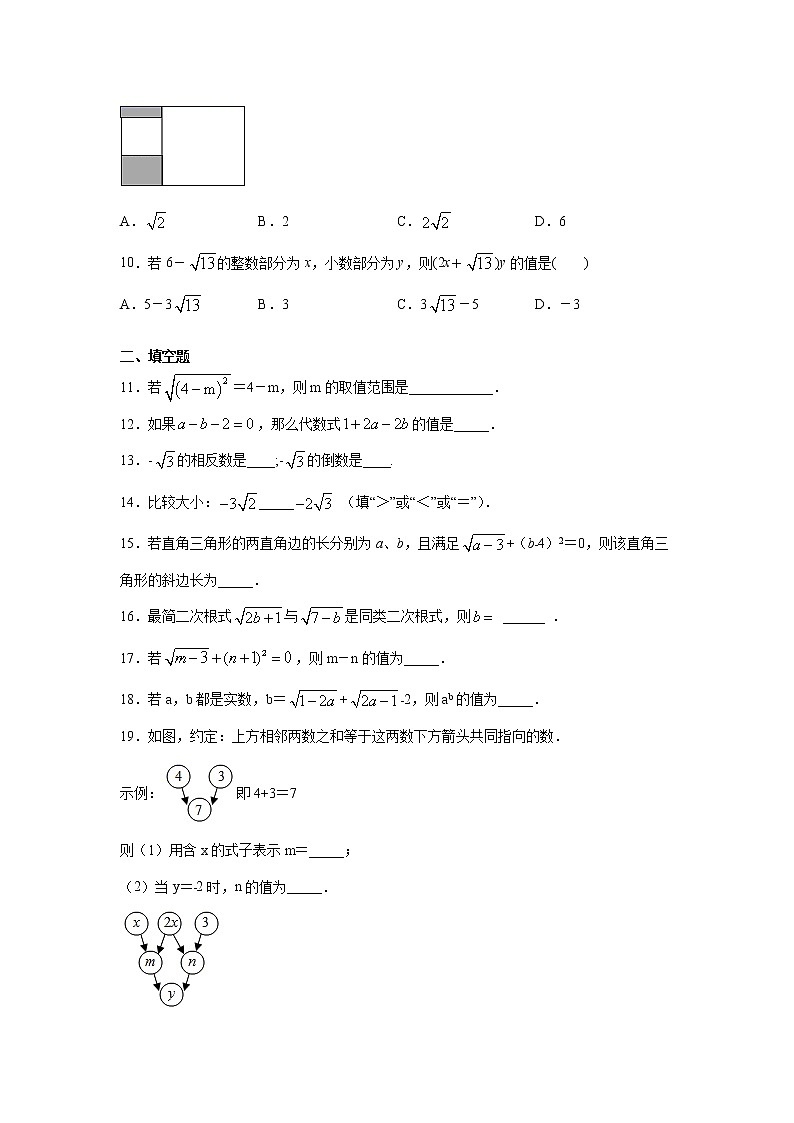 专题12.1 二次根式（基础篇）专项练习-【挑战满分】2021-2022学年八年级数学下册阶段性复习精选精练（苏科版）02