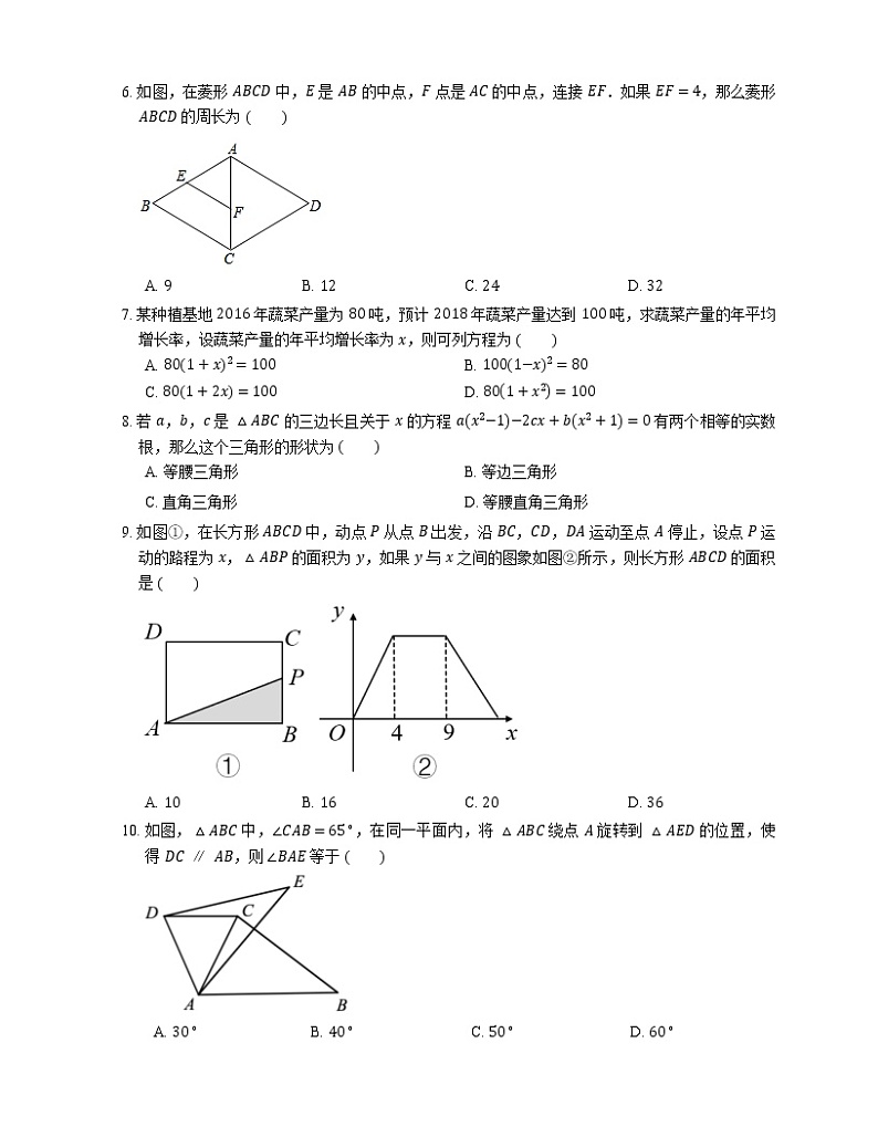 2021年北京朝阳区中科院附属实验学校（初中部）八年级下期末数学试卷第2页