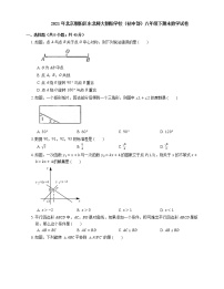 2021年北京朝阳区东北师大朝阳学校（初中部）八年级下期末数学试卷