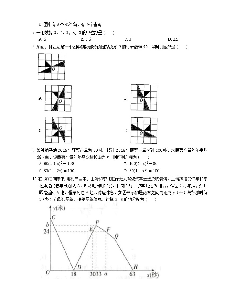 2021年北京延庆区旧县中学八年级下期末数学试卷第2页