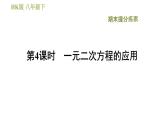沪科版八年级下册数学 期末提分练 第4课时　一元二次方程的应用 习题课件