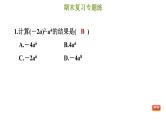 冀教版七年级下册数学 期末复习专题练 3.专题三 整式的乘法 习题课件