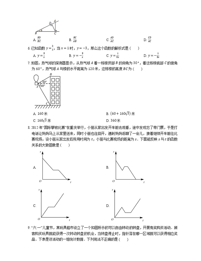 2021年北京大兴区十四中大兴安定分校九年级上期末数学试卷第2页