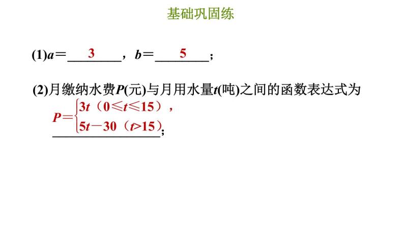 冀教版八年级下册数学 第21章 21.4.1  含一个一次函数的应用 习题课件08